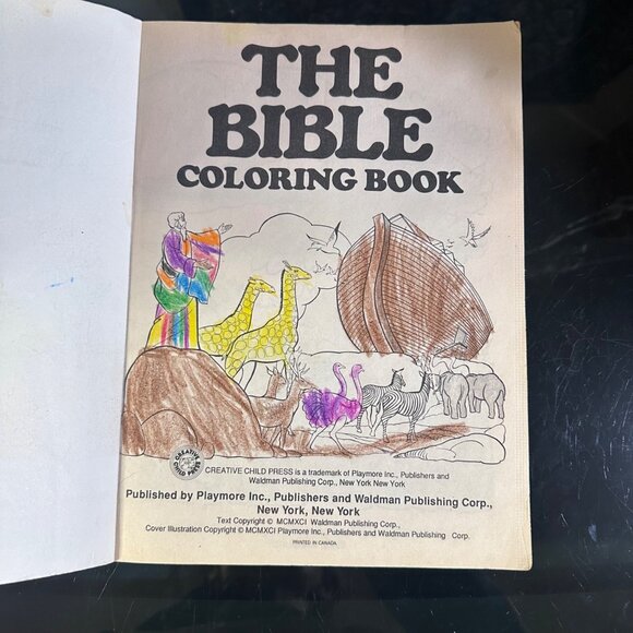 The Bible Coloring Book - Pictures From The Old And New Testaments - 1991 Creati - Picture 5 of 16